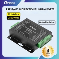DTECH RS232/RS485 To 4-Port RS485 Converter Two-Way Transmission Industrial Grade Optoelectronic Iso