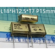 Brand New RIFA Transparent Capacitor PME264NB 10n X2 660V 103 0.01UF Pin Spacing 15mm