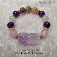 9-Tails Fox Guardian Bracelet | Love Wealth Protection Healing Energy
