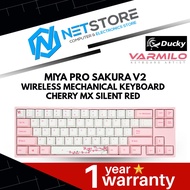 DUCKY X VARMILO MIYA PRO SAKURA V2 WIRELESS MECHANICAL KEYBOARD - CHERRY MX SILENT RED- MYD68NP2N/PP