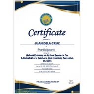 2 Certificates June 28-30 and July 1-3, 2025 Seminars