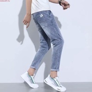 baggy jeans jeans men seluar jeans lelaki Summer Thin Ankle-Length Jeans Men m-fit All-match 2024 Ne