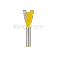 8mm Shank Dovetail Milling Cutter Slotting Woodworking Carving Router Bit for Woodworking Engraving 