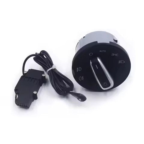 Fog lamp Headlight Control Switch For SKODA OCTAVIA II 04-13 INTERRUTTORE DEVIOLUCI CROMATO AUTO 1Z0