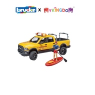 Đồ Chơi BRUDER Xe Cứu Hộ Bãi Biển Ram 2500 Với Nhân Viên Và Ván Chèo Đứng BRU02506