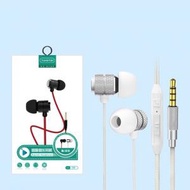 文記 - 有線入耳式圓孔帶線金屬耳機適用華為vivo/oppo(E09銀色【盒裝】)#M057028019