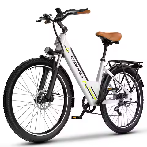 Urban Commute EBike, 48V 1000W Peak Motor Detachable Battery 7-Speed shift Gear Electric Bike, Long 