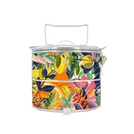 BDARI Stainless Steel Tiffin Carrier 2-Tier Food Container (10cm) [Free Add Name] Mangkuk Tingkat