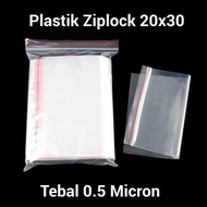 Ziplock Plastic 20x30 Plastic Clip/