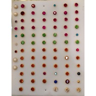 Gold Nose pin RM 100. Multi colour