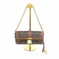 Louis Vuitton LV 棕色 老花 巴比龍 圓筒 晶片 肩背包