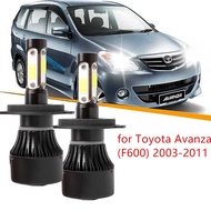 2pc 4Side LED Headlamp HeadLight H4 Light Bulbs for Toyota Avanza (F600) 2003-2011