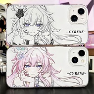 Honkai Star Rail‌ Cyrene Mobile phone case is suitable for iPhone 17 Samsung Huawei Xiaomi Vivo Oppo