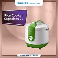 Philips Daily Collection Rice cooker HD3119/30 400Watt - 2L - Penanak Nasi Analog Golden Ceramic Inn