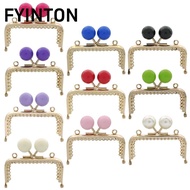 FYINTON Purse Clasp Frame, Square Candy Color Purse Frame Kiss Clasp, Metal Bag Kiss Clasp Lock