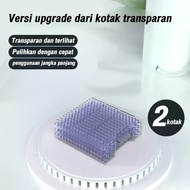 SILICA GEL BLUE KOTAK PLASTIK Silica Gel Blue 0-100% proses perubahan warna foto Dry Box Kamera Lens