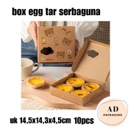 10pcs egg tart cake box egg tart box pie bread soes mochi cupcakes