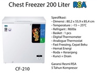 Chest Freezer RSA CF-210	/ CF210 200 Liter Freezer Box RSA