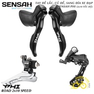 Groupset Mini 3 Piece: Swingarm, Derailleur, SENSAH PHI 2x10 Speed Bicycle Disc Shifter