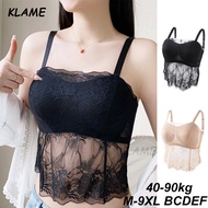 KLAME No Steel Ring B/C/D/E/F Plus Size Anti-Sagging Full Cup Vest Style Bra (40-90kg) KLM1205
