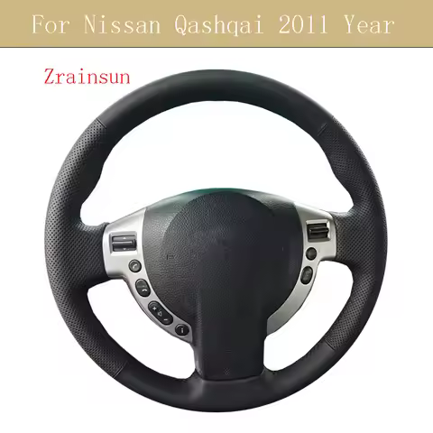 Zrainsun Customized Car Steering Wheel Cover For Nissan Qashqai J10 X-trail NV200 2011 Year Original