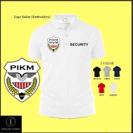 Polo Clic T-shirt Baju Sulam Logo PIKM Security Polo T-shirt Security Uniform Office Kolar NA395 S~3