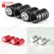 [Ready Stock] 4Pcs MG Aluminum Tire Wheel Rims Stem Air Valve Caps Tyre Cover Car Truck Bike Motorcy