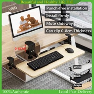 Punch-Free Sliding Rail Keyboard Rack tray table Extension Computer Desk Connection Board