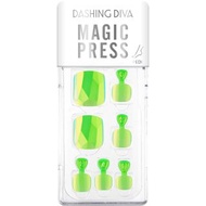 100% New 全新 韓國熱銷指甲品牌 Dashing Diva Magic Press Nails Pedicure 3D Diamond Neon Light Green 3D 立體螢光腳甲美甲片 / 美甲貼 [Magic Press Pedi] [MWK166P] 可議價 / 以物易物 / 交換