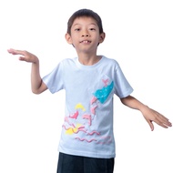 Farglory Ocean Park Short T-White T-Shirt White Children's Clothing Parent-Child 100% Cotton Made In