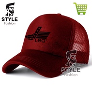 topi distro lea - Topi jaring Lea Premium - TOPI TRUCKER LEA - logo HItam