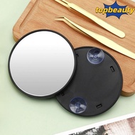 TOPBEAUTY Makeup Mirror, Round With Suction Cup Magnification Mirror, 5x/10x/15x Blackhead Magnifyin