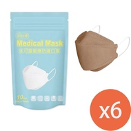 水可靈 立體醫療防護口罩10入奶茶咖x6包 _廠商直送