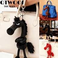 QTWOOF Horse Plush Doll, Cartoon 2026 Horse Mascot Plush Pony Keychain, Plush Horse Year Mascot Doll