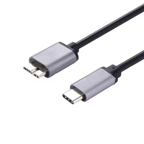 1M Micro B USB 3.0 To C Cable Type-C Cables USBC Connector External Hard Drive Disk Cabo for Compute