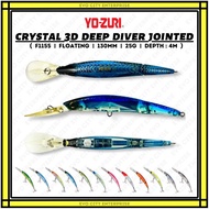 YoZuri Crystal 3D Deep Diver Jointed 130mm / 25g / 4m F1155 Killer Trolling Gewang