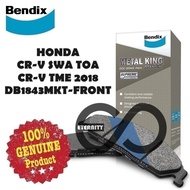 Bendix DB1843MKT Front Brake Pad - H/D CRV TME 1.5 2018/ CRV 2.3 V-Tec/ SWA TOA 2015