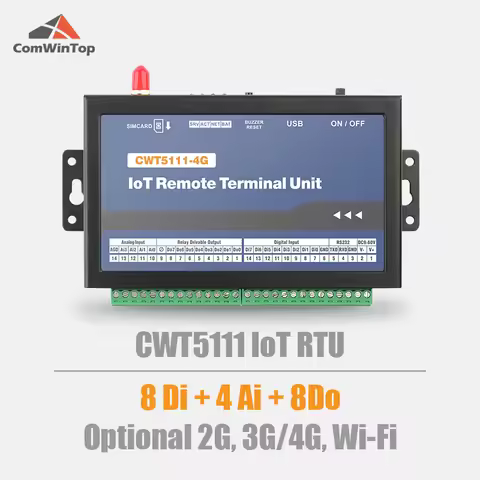 CWT5111 8DI 4AI 8DO Gsm Gprs 4g Wi-Fi Remote Data Acquisition Module Rtu Modem Support M2M Applicati