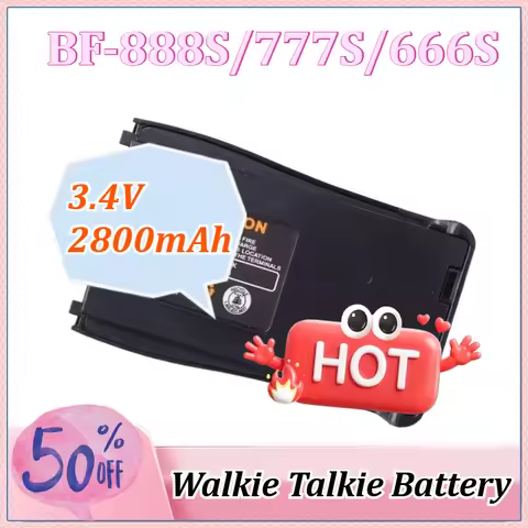 New 3.4V 2800mAh Upgraded BL-1 Lithium Battery for Baofeng BF-888S/777S/666S Walkie Talkie Battery R