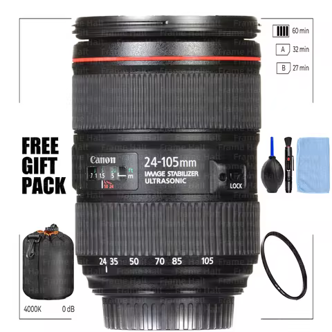 Canon EF 24-105mm f/4 L IS II USM Lens for Canon EOS SLR Cameras Standard Zoom Lens Full Frame Camer