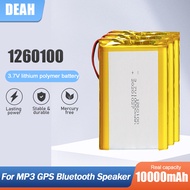 10000mah 3.7V 1260100 Li-polymer Rechargeable Battery   For Tablet PC  Remplacement Battery