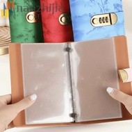 NANZHIJIA Savings Challenge Binder, Password Lock Waterproof Fixed Deposit Book, Reusable PU Multi P