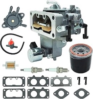 Carburetor for Kawasaki FH641V FH661V FH721V FX850V with 49065-0724 Oil Filter/Fuel pump, 22 HP Engi