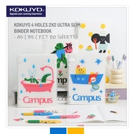 KOKUYO X TYAKASHA CAMPUS 4 HOLES 2X2 ULTRA SLIM BINDER NOTEBOOK - A5 | B5 ( FIT 80 SHEETS)