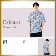 【EXHAUST】Baju Kemeja Printed-Pocket Dadah Cutting Besar Saiz M-3XL 2125