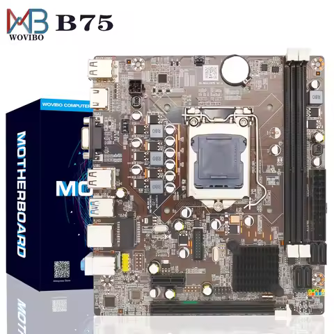 B75 Motherboard LGA 1155 Dual Channel 16G DDR3 Memory SATA III USB 3.0 Computer Mainboard for Intel 