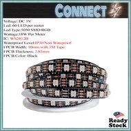 ARGB WS2812B Led Light Strip 5v 60 Leds Per Meter Rgb Led Strip WS2812B Waterproof Individually Addr