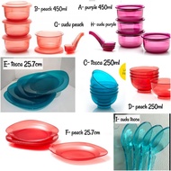 Tupperware Crystalline Serving Bowl Plate Spoon Mangkuk Sudu Pinggan