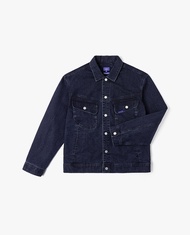 LEE - Áo khoác denim nam cổ bẻ tay dài Indigo Rider LMT010105207663-A08393