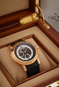 Breguet Reference 5827BR/Z2/5ZU Horloger de la Marine | A pink gold automatic flyback chronograph wr